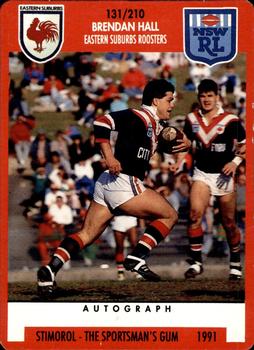 1991 Stimorol NRL #131 Brendan Hall Front